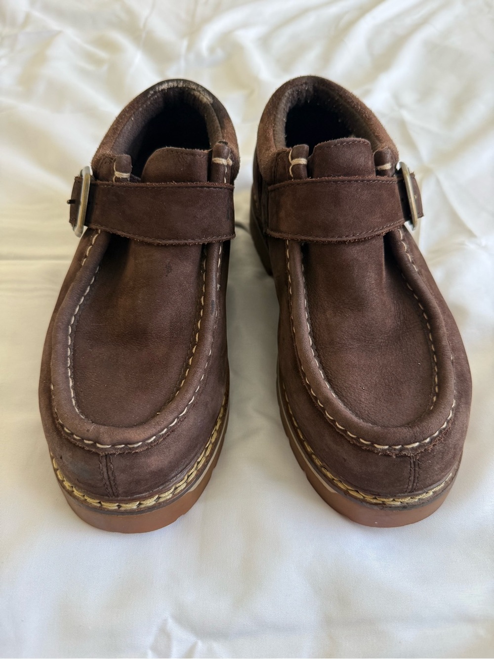 Lugz Men's Brown Suede Buckle Casual Boots